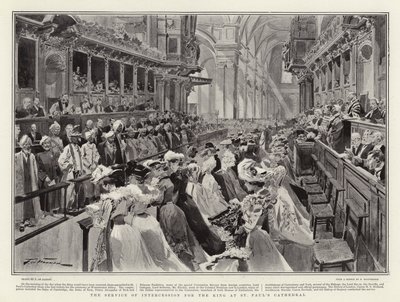 The Service of Intercession for the King at St Paul