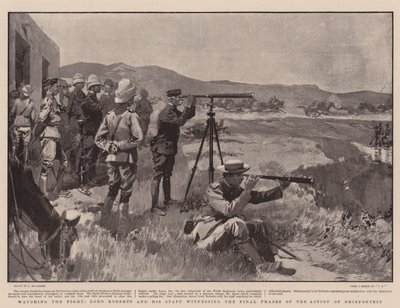 Watching the Fight, Lord Roberts and his Staff Witnessing the Final Phases of the Action of Driefontein by Frederic de Haenen