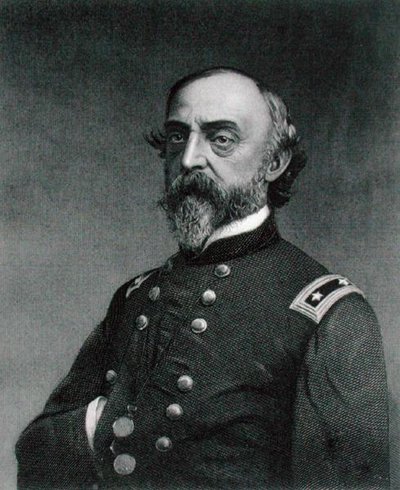 George Gordon Meade (1815-72) engraved by Robert E. Whitechurch (1814-c.83) after a photograph by Frederick (after) Gutekunst