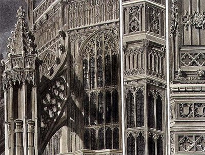 Fragments and Parts of the Exterior of Henry the Seventh Chapel, plate 12 from 