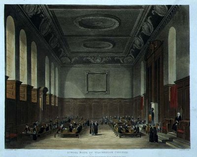 School Room of Winchester College, from 