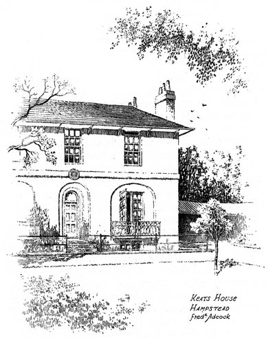 Keats House, Hampstead, London by Frederick Adcock