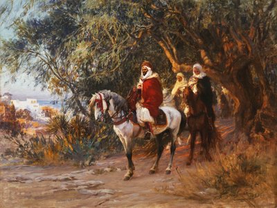 Arabs on Horseback by Frederick Arthur Bridgman
