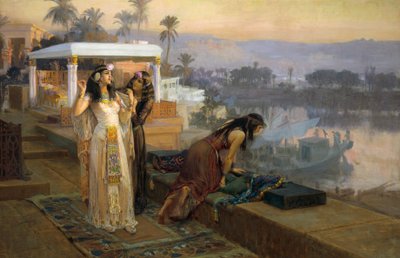 Cleopatra on Terraces of Philae by Frederick Arthur Bridgman