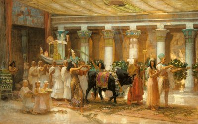The Procession of the Sacred Bull, Apis, c.1879 by Frederick Arthur Bridgman
