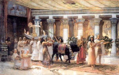 The Procession of the Sacred Bull Apis, Late 19th or Early 20th Century by Frederick Arthur Bridgman