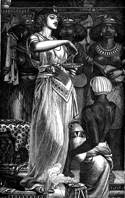 Cleopatra VII, Queen of Egypt, Dissolving Pearls in Wine by Frederick Augustus Sandys