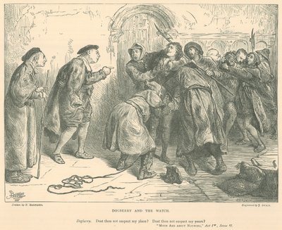 Illustration for Much Ado about Nothing by Frederick Barnard