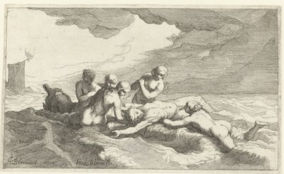 Hero and Leander by Frederick Bloemaert
