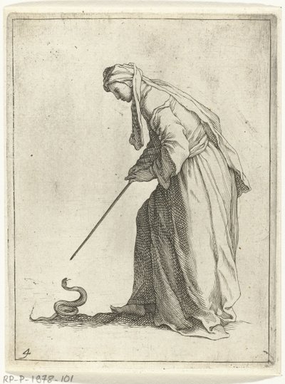 Woman with a Snake by Frederick Bloemaert
