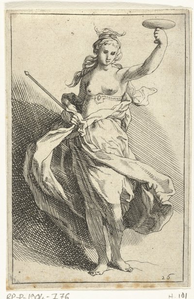 Woman with Chalice and Scepter by Frederick Bloemaert