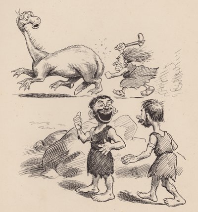 Our Antediluvian Ancestors by F Opper: Number Eight by Frederick Burr Opper