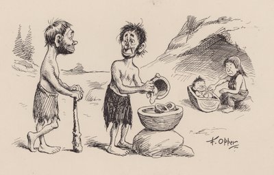 Our Antediluvian Ancestors by F Opper: Number Forty Eight by Frederick Burr Opper