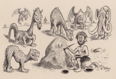 Our Antediluvian Ancestors by F Opper: Number Forty One by Frederick Burr Opper