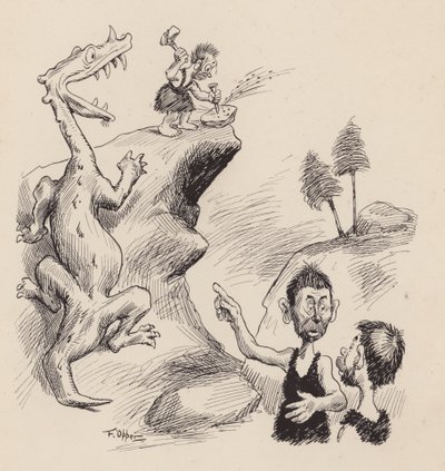 Our Antediluvian Ancestors by F Opper: Number Four by Frederick Burr Opper
