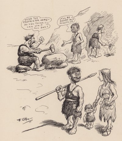 Our Antediluvian Ancestors by F Opper: Number Thirteen by Frederick Burr Opper