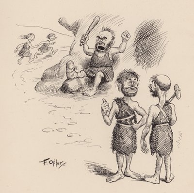 Our Antediluvian Ancestors by F Opper: Number Thirty by Frederick Burr Opper