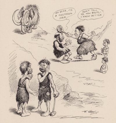 Our Antediluvian Ancestors by F Opper: Number Thirty Four by Frederick Burr Opper