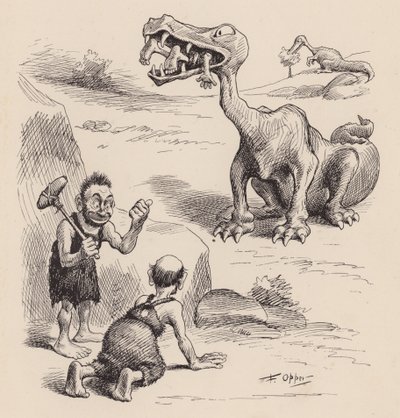 Our Antediluvian Ancestors by F Opper: Number Twelve by Frederick Burr Opper