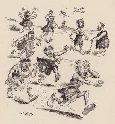 Our Antediluvian Ancestors by F Opper: Number Twenty Five by Frederick Burr Opper