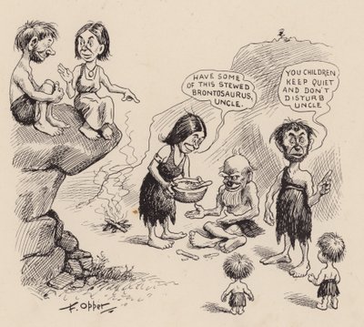 Our Antediluvian Ancestors by F Opper: Number Twenty Four by Frederick Burr Opper