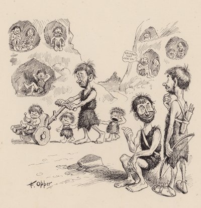 Our Antediluvian Ancestors by F Opper: Number Twenty Three by Frederick Burr Opper