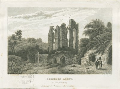 Croxden Abbey by Frederick Calvert