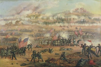 The Battle of Fredericksburg on 13th December 1862 by Frederick Cavada