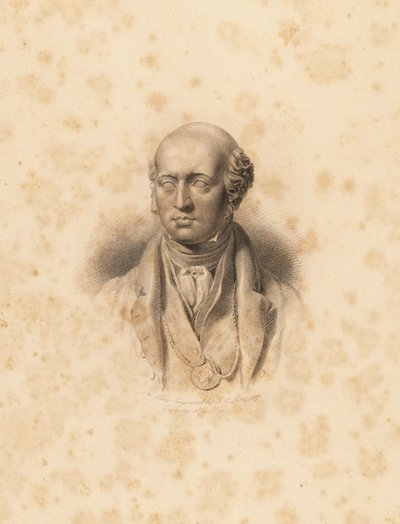 Portrait Bust of Artist Sir Thomas Lawrence (engraved by Frederick Christians Lewis) by Frederick Christian Lewis