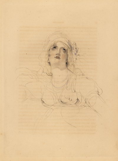 Portrait of Lady Emma Hamilton, mistress of Horatio Nelson by Frederick Christian Lewis