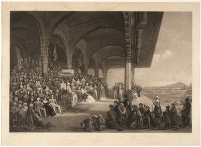 The Dussorah Durbar of His Highness the Maharaja of Mysore by Frederick Christian Lewis