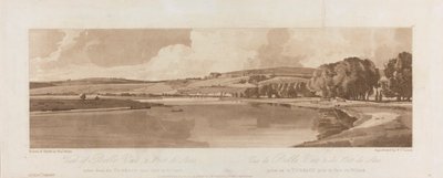 View of Belle Vue and Pont de Seve taken from the Terrace near Pont de St. Cloud 1802; Plate 13 Views in Paris, the Emanuel Volume tracing of the plate by Frederick Christian Lewis the Elder
