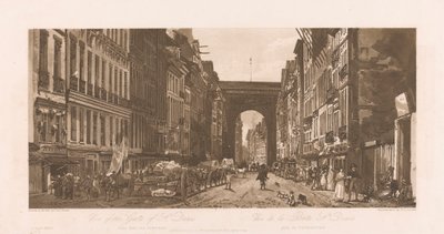 View of the Gate of St. Denis by Frederick Christian Lewis the Elder