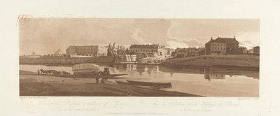 View of the Palace and Village of Choisi, on the Banks of the Seine by Frederick Christian Lewis the Elder