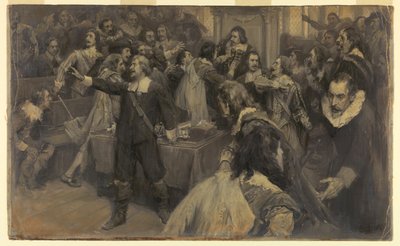Scene in the House of Parliament, March 2, 1629 by Frederick Coffay Yohn