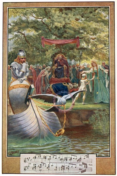 The Departure of Lohengrin, illustration from 