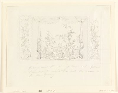 The Royal Pavilion, Brighton, Blue (South) Drawing Room, Proposed Wall Decoration, ca. 1820 by Frederick Crace