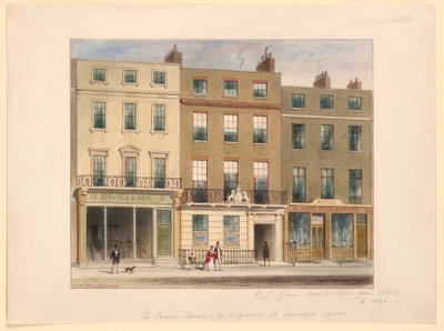 Exterior, Frederick Crace and Son Establishment, 14 Wigmore Street, London by Frederick Crace