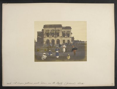 Dwelling of an English gentleman, [Garden Reach,] Calcutta, c.1851-52 by Frederick Fiebig