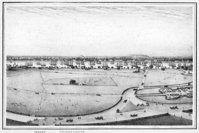 Strand and Cricket Ground, Panorama of Calcutta, India by Frederick Fiebig