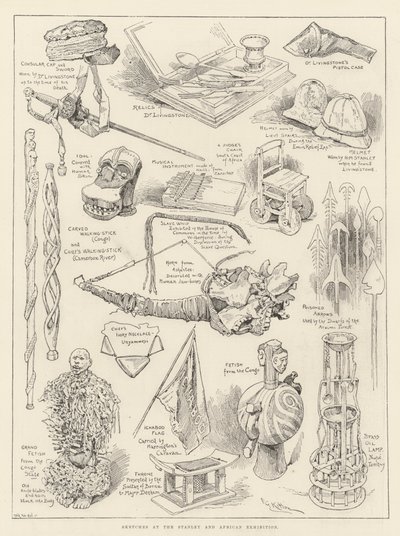 Sketches at the Stanley and African Exhibition by Frederick George Kitton