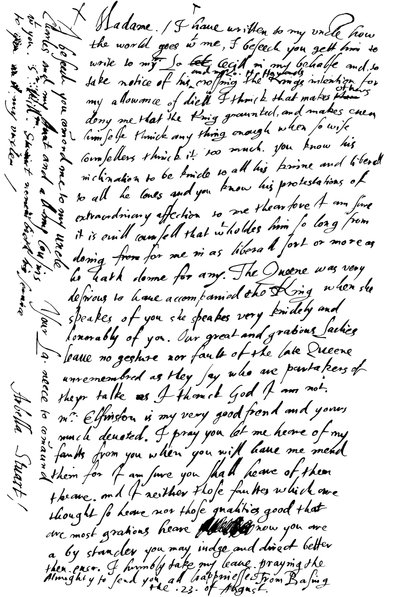 Letter by Arabella Stuart to the Countess of Shrewsbury, 1865 by Frederick George Netherclift