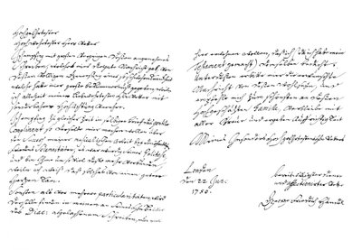 Letter by George Frideric Handel, 1750 1865 by Frederick George Netherclift