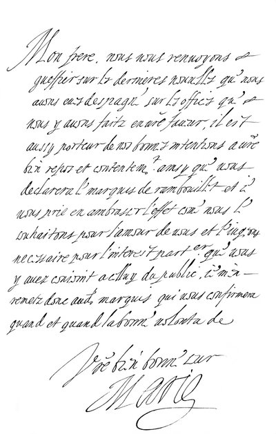 Letter by Marie de Medici to the Duke of Savoy by Frederick George Netherclift