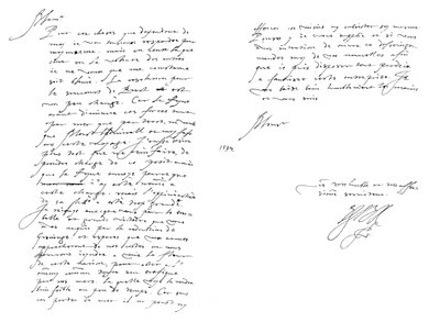 Letter by Robert Devereux, Earl of Essex, to Maurice, Prince of Orange, 1594 1865 by Frederick George Netherclift