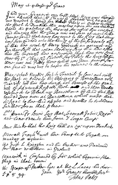 Letter by Titus Oates to the Duke of Bolton by Frederick George Netherclift
