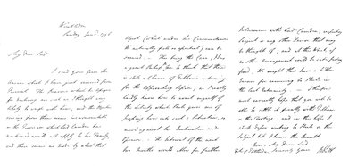 Letter by William Pitt to the Duke of Portland, 1796 by Frederick George Netherclift