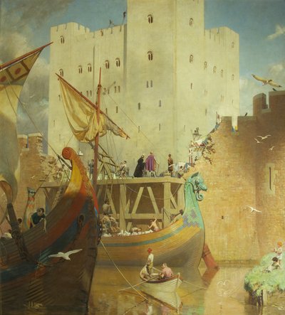 The Building of the Great Keep of Bristol Castle by Frederick George Swaish