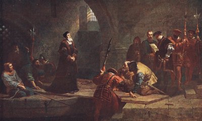 Cranmer at Traitors Gate by Frederick Goodall