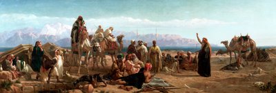 Early morning in the wilderness of Shur by Frederick Goodall